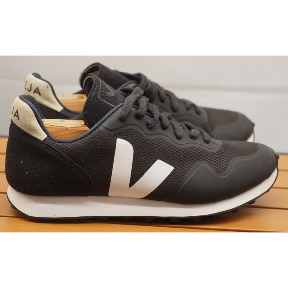 VEJA SDU TPU B-Mesh Black White Trainer Sneakers Womens Size 8 - Picture 1 of 9